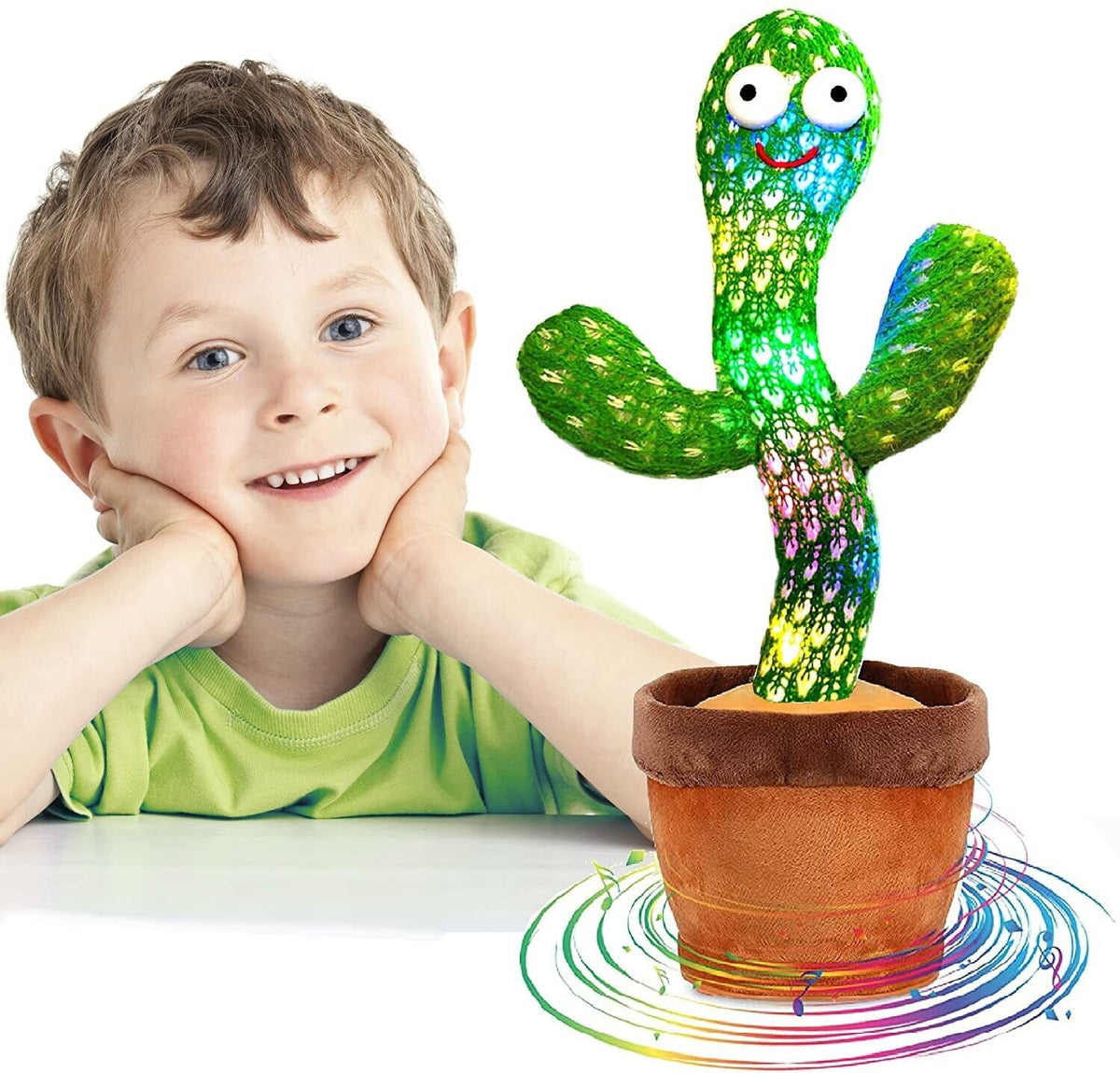 Dancing Cactus Plush Toy Doll Grabación electrónica-> Cactus Plush Toy Doll Electronic Recording Shake With Song Funny Gift US