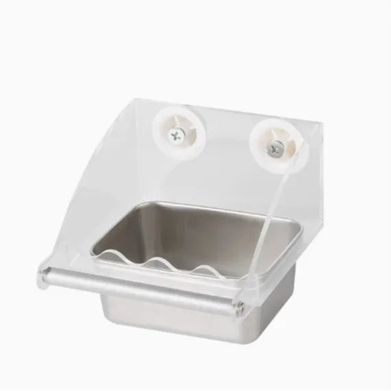 Parrot Stainless Steel Eco-friendly Waterproof Food Box High Color Value Sun Peony Xuan Feng B Hanging Basin Feeder
