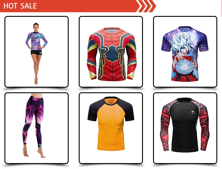 Wholesale Custom MMA Compression Shirts - Full Sublimation Printed No Gi BJJ Rash Guards - Moisture Wicking Fightwear -> Camisetas de compresión MMA personalizadas al por mayor – Camisetas de compresión (rash guards) para BJJ kimono con impresión