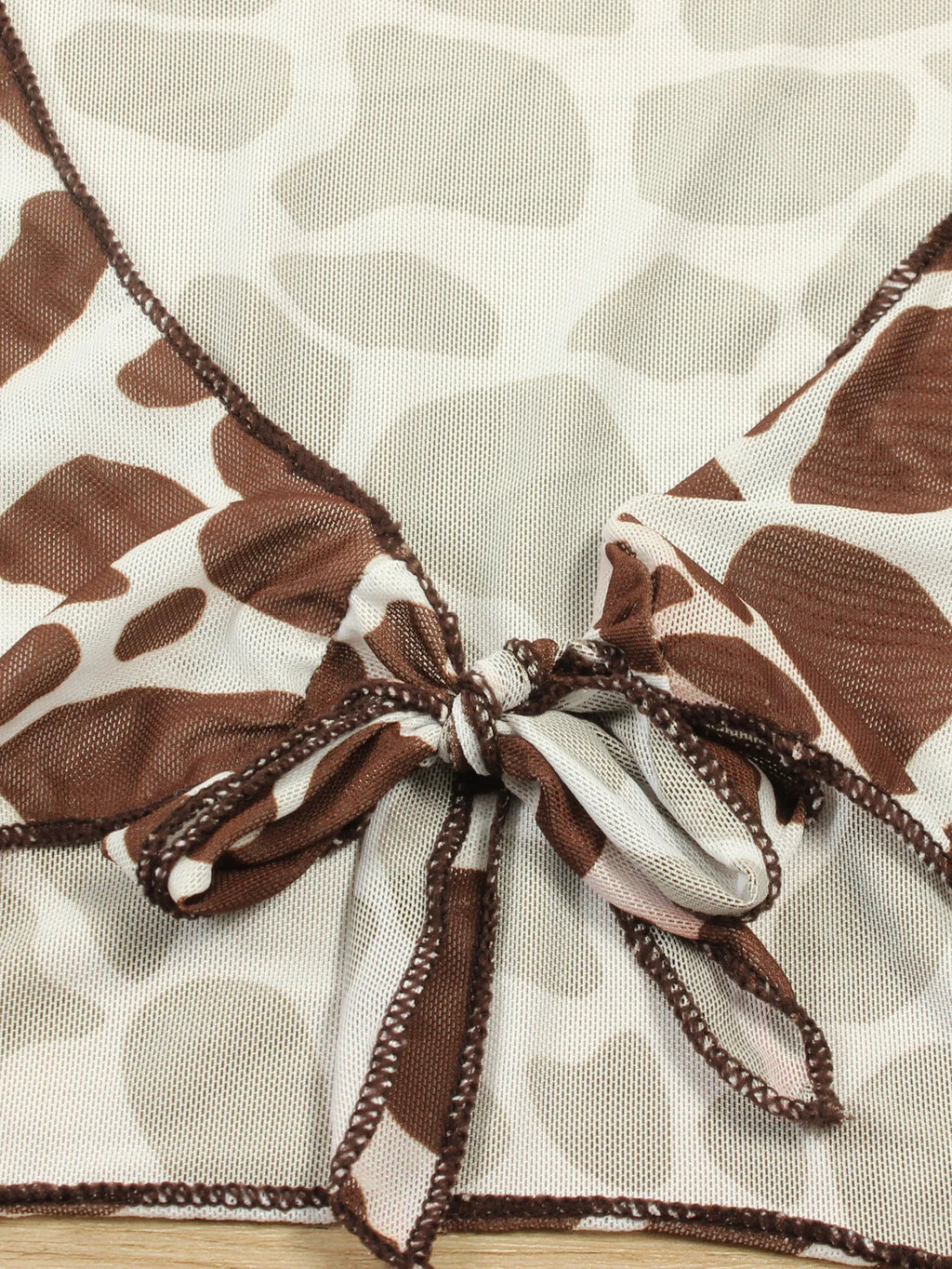 Bikini brasileño con estampado de leopardo para mujer, traje de baño de 3 piezas con estampado de leopardo, acolchado con realce, Tanga de manga larga diferentes colores.