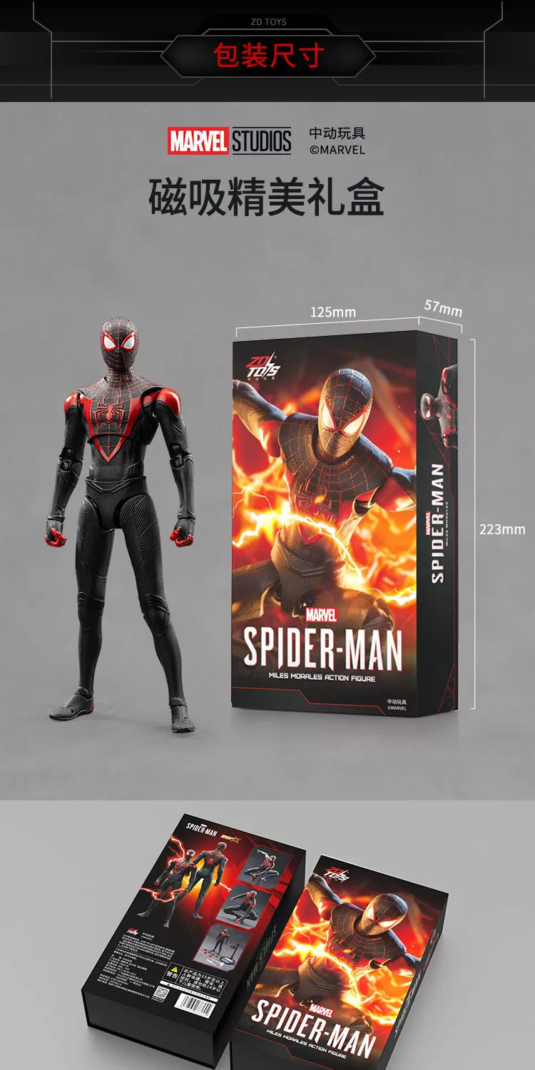 Juego de PS4 de la serie Spider-Man de ZD TOY, traje anti-Ock de Spider-Man, traje Velocity de Spider-Man, traje 2099 de Spider-Man, Miles Morales COLLECTION