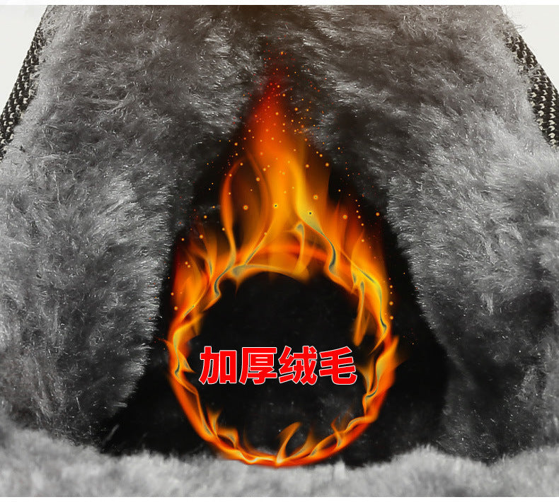 Cross-border plus size winter new round head high-top youth sports leisure fashion cotton snow outdoor hiking shoes