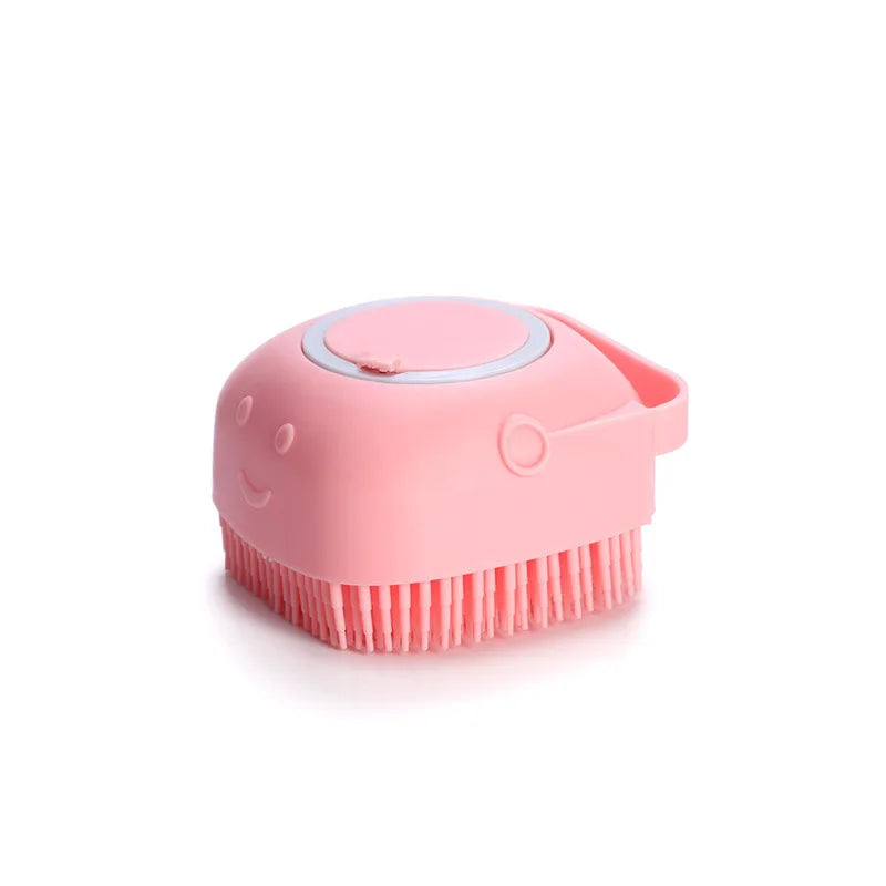 Cepillo de baño para mascotas, masajeador de silicona suave, Gel de ducha, herramientas de limpieza, peine, suministros para perros y gatos
