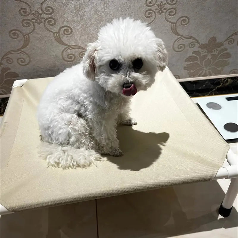 Cama de Camping para mascotas, cama elevada para perros, cama plegable para acampar para cachorros, casa para gatos, camas para cachorros lavables y extraíbles portátiles, hamaca para perros