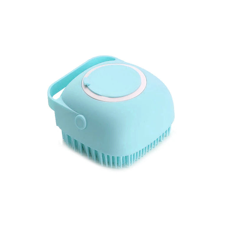 Cepillo de baño para mascotas, masajeador de silicona suave, Gel de ducha, herramientas de limpieza, peine, suministros para perros y gatos