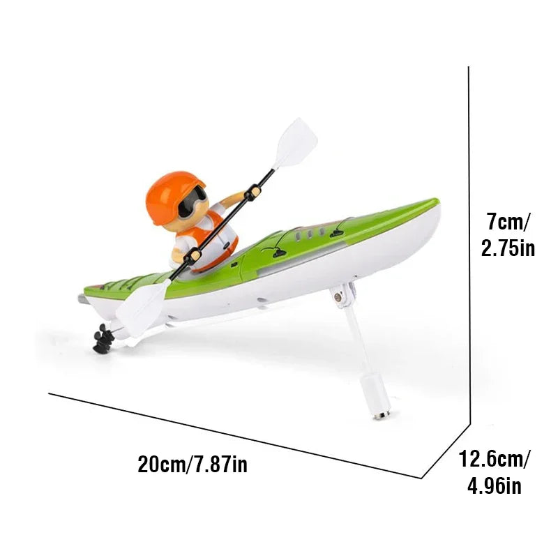 Barco RC de 2,4G, Kayak, barco de carreras, barco de remos con Control remoto, juegos de competición de agua, recipiente equilibrado, juguete al aire libre, regalos para niños