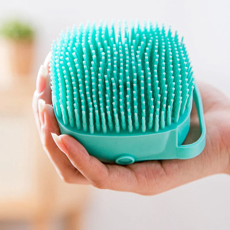 Cepillo de baño para mascotas, masajeador de silicona suave, Gel de ducha, herramientas de limpieza, peine, suministros para perros y gatos