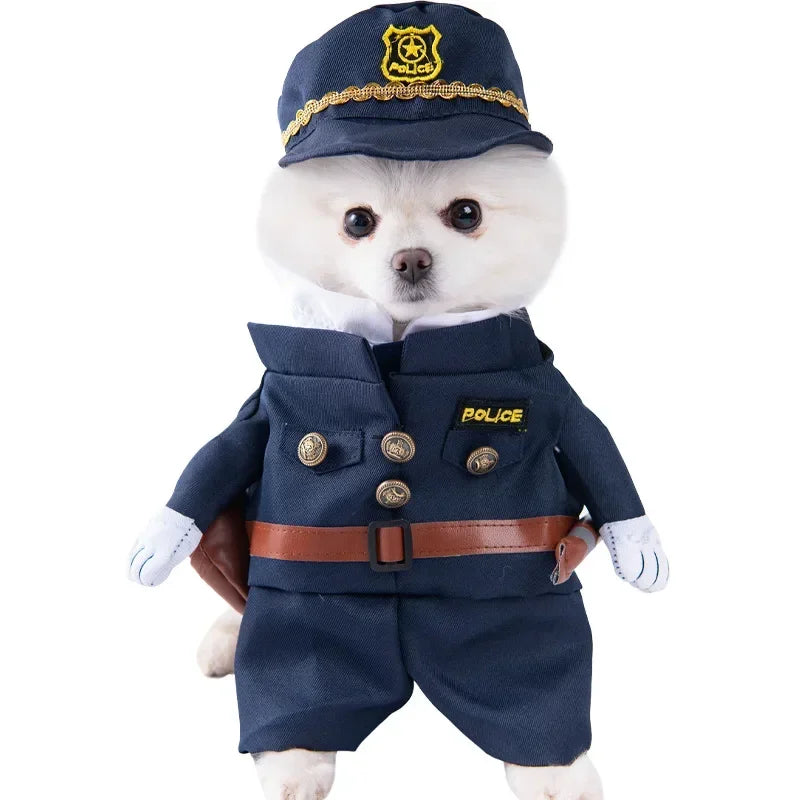 Ropa divertida de Halloween para perros pequeños y medianos, disfraces de fiesta para gatos, Bulldog, Chihuahua francesa, trajes para mascotas