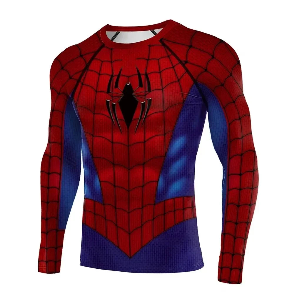 Camiseta de manga larga con estampado vintage de Spiderman  diseño de 2026, Fiestas,sorpresas,videos..etc     Compresión de secado rápido, ideal tambien para deportes, fitness, entrenamiento y actividades físicas, y combinar en familia. Diferentes modelos