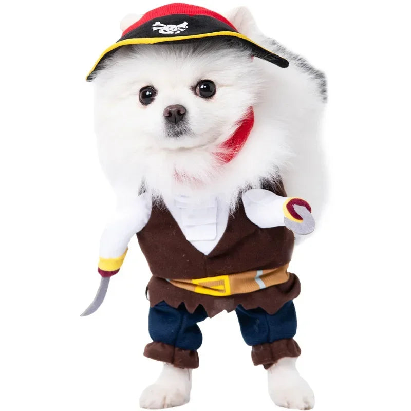 Ropa divertida de Halloween para perros pequeños y medianos, disfraces de fiesta para gatos, Bulldog, Chihuahua francesa, trajes para mascotas
