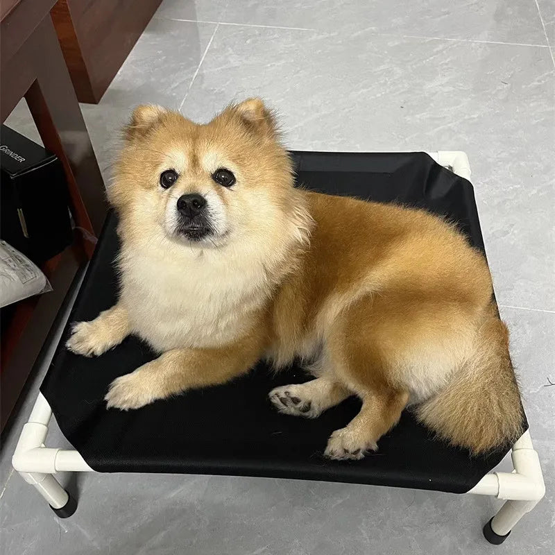 Cama de Camping para mascotas, cama elevada para perros, cama plegable para acampar para cachorros, casa para gatos, camas para cachorros lavables y extraíbles portátiles, hamaca para perros