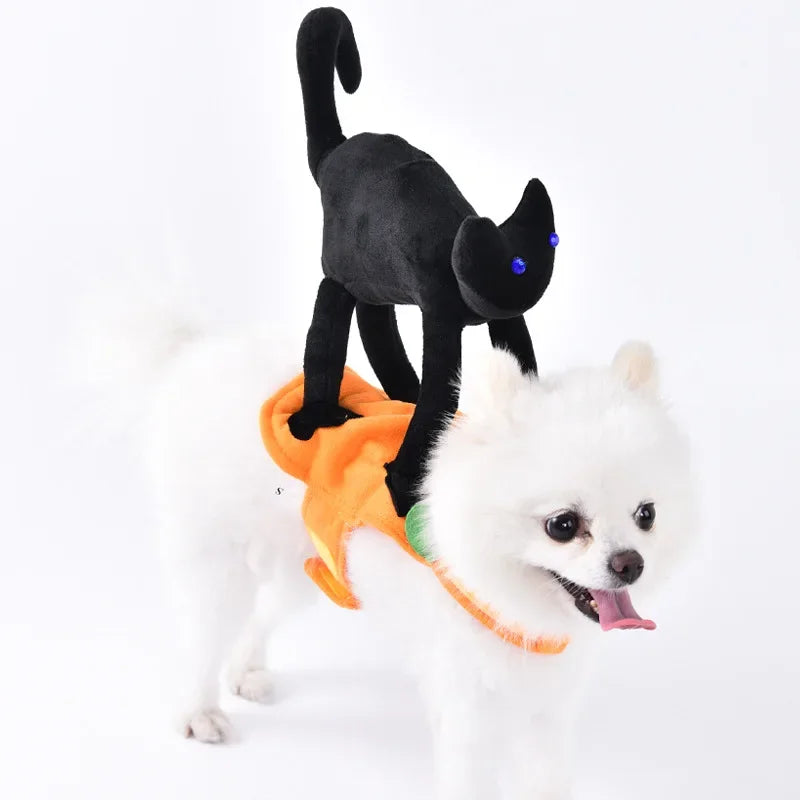 Ropa divertida de Halloween para perros pequeños y medianos, disfraces de fiesta para gatos, Bulldog, Chihuahua francesa, trajes para mascotas