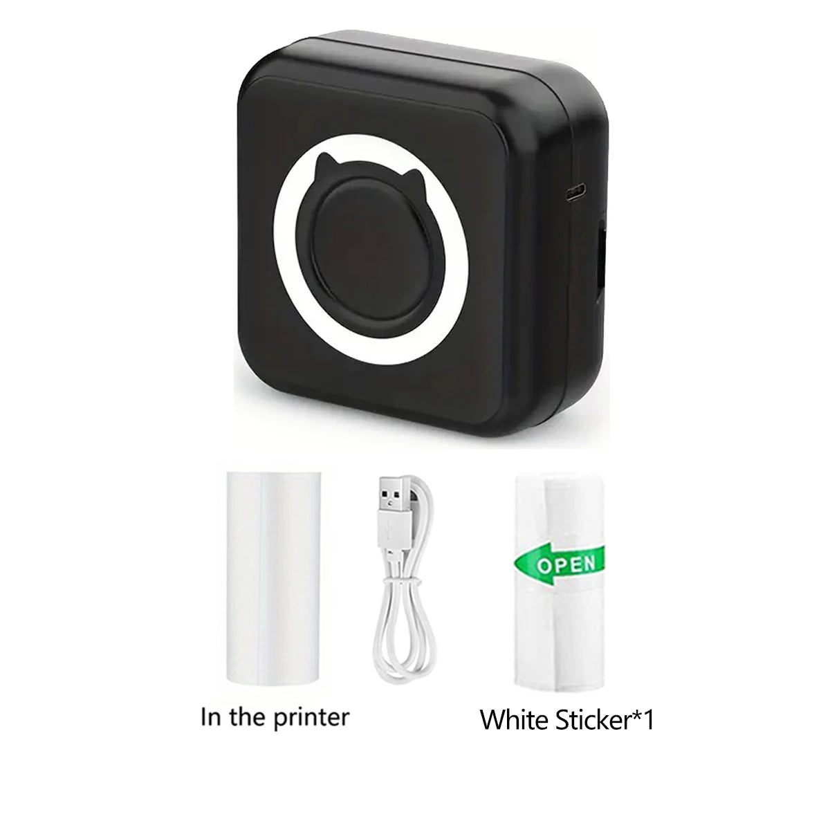 Mini Impresora para iPhone y Android, Impresora de Etiquetas Inalámbrica, Mini Impresora Térmica Portátil BT para Imprimir etiquetas/pegatinas -> Mini Printer for iPhone and Android, Wireless Label Printer, BT Portable Thermal Printer for Printing Labels/
