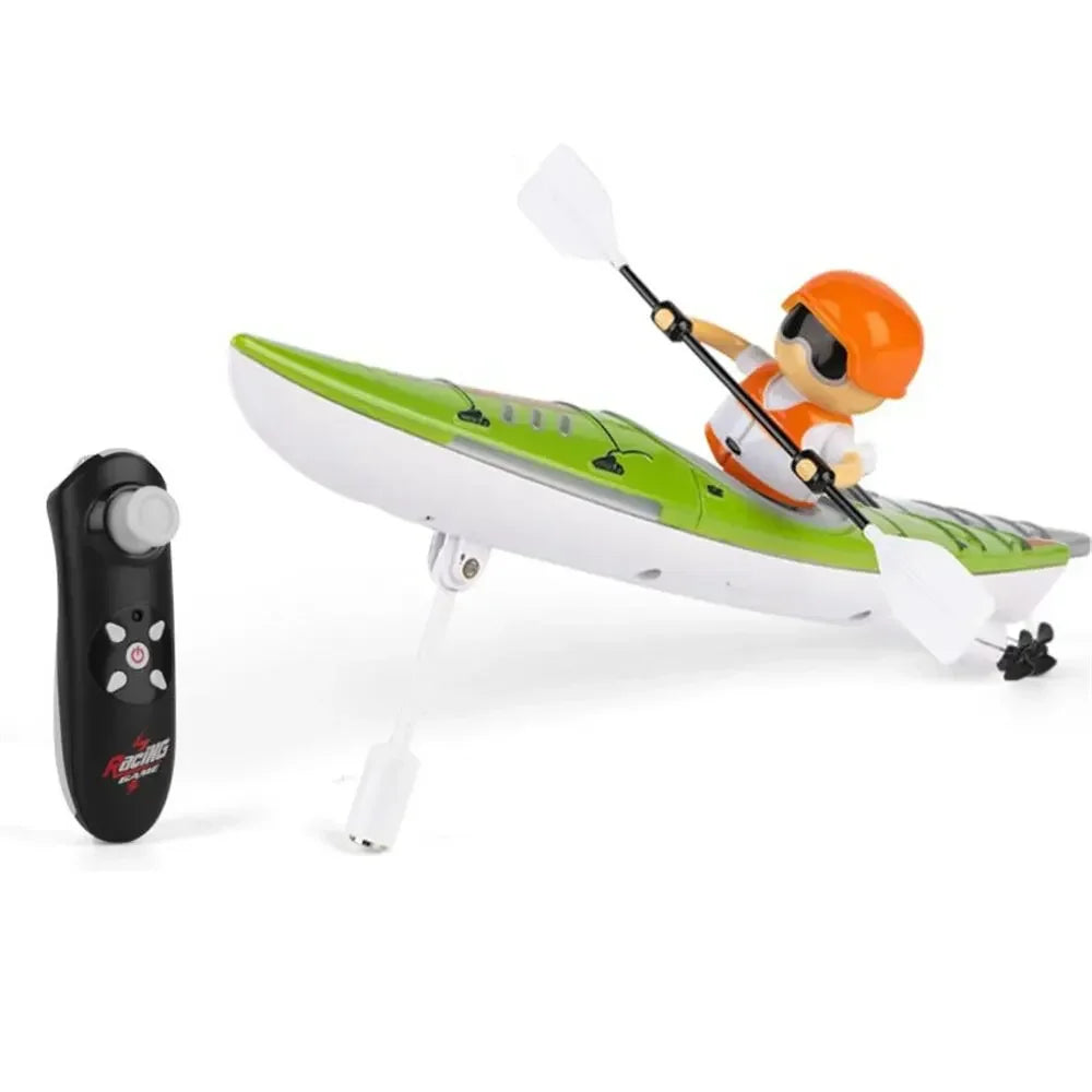 Barco RC de 2,4G, Kayak, barco de carreras, barco de remos con Control remoto, juegos de competición de agua, recipiente equilibrado, juguete al aire libre, regalos para niños