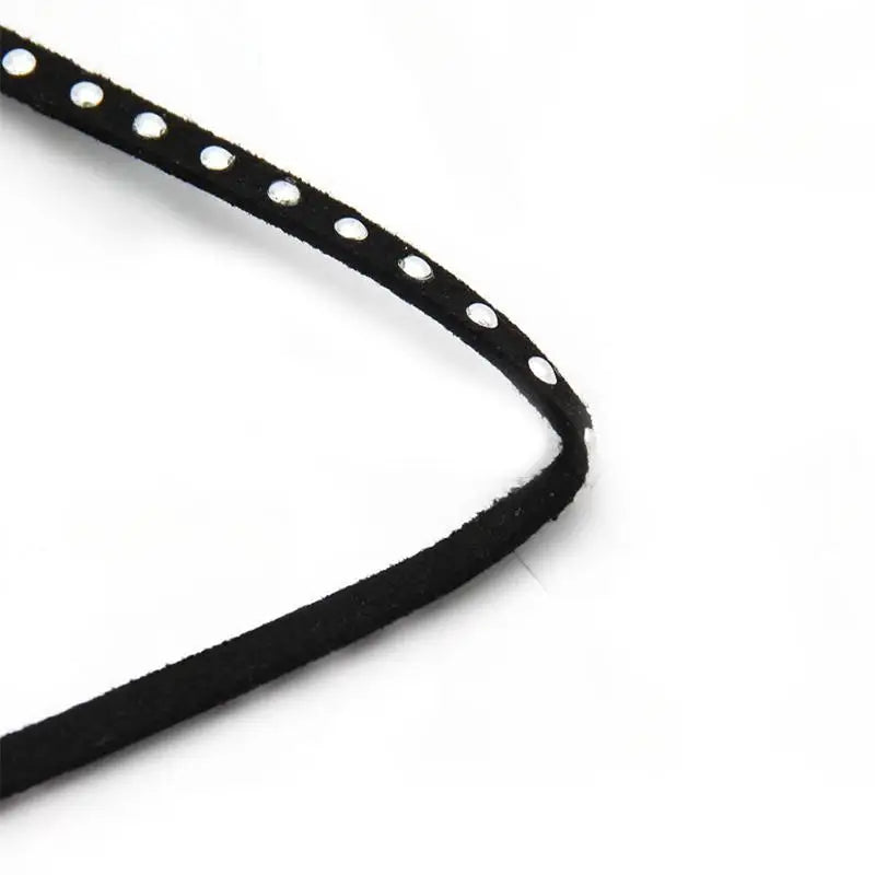 Gargantilla negra con remaches dulces Punk para mujer, Collar de cadena hasta la clavícula, accesorios para regalo