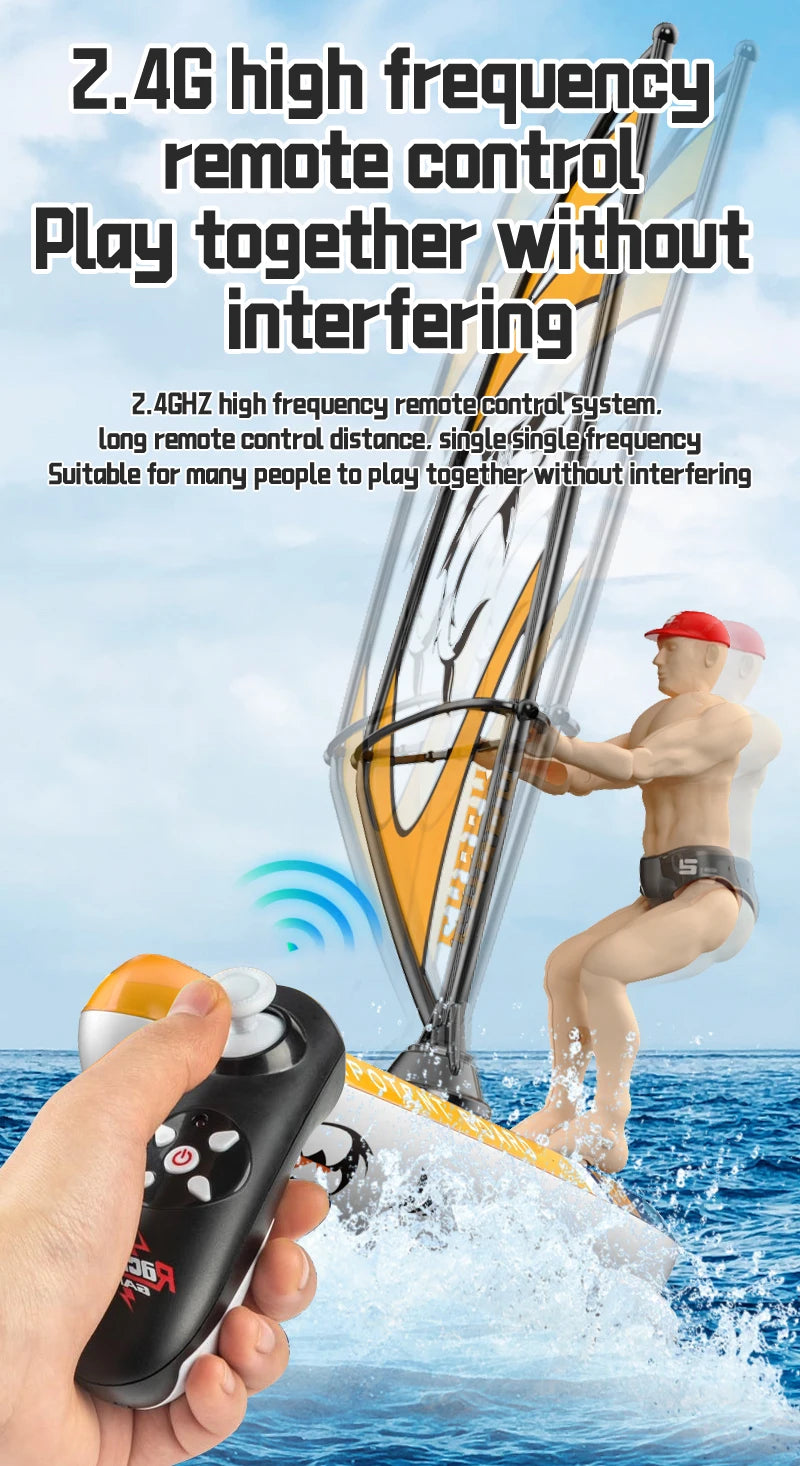Barcos a control remoto, modelo de barco de vela, juguete de 2,4G, barco con control remoto, Mini juguetes eléctricos, juguetes de piscina de agua al aire libre para niños