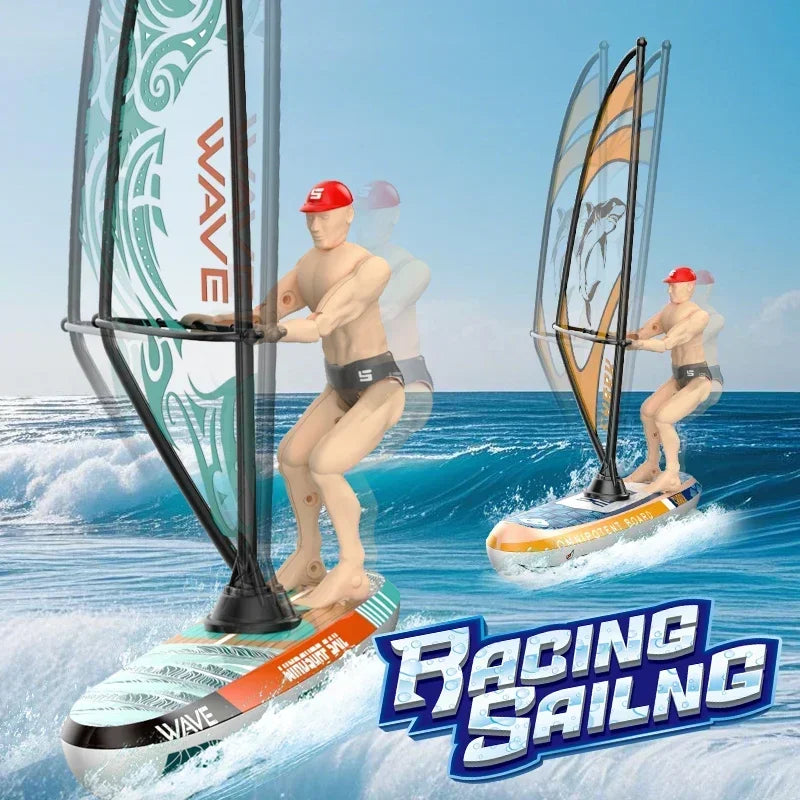 Barcos a control remoto, modelo de barco de vela, juguete de 2,4G, barco con control remoto, Mini juguetes eléctricos, juguetes de piscina de agua al aire libre para niños