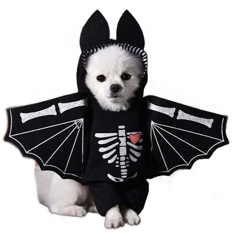 Ropa divertida de Halloween para perros pequeños y medianos, disfraces de fiesta para gatos, Bulldog, Chihuahua francesa, trajes para mascotas