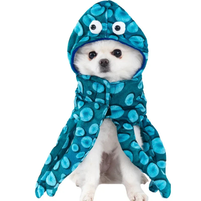 Ropa divertida de Halloween para perros pequeños y medianos, disfraces de fiesta para gatos, Bulldog, Chihuahua francesa, trajes para mascotas