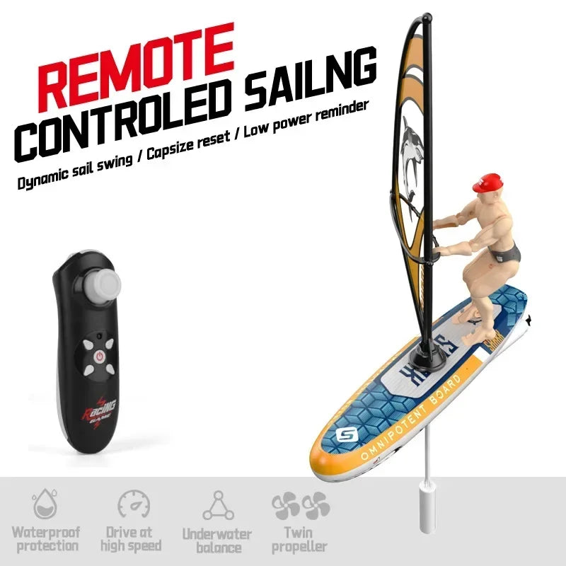 Barcos a control remoto, modelo de barco de vela, juguete de 2,4G, barco con control remoto, Mini juguetes eléctricos, juguetes de piscina de agua al aire libre para niños