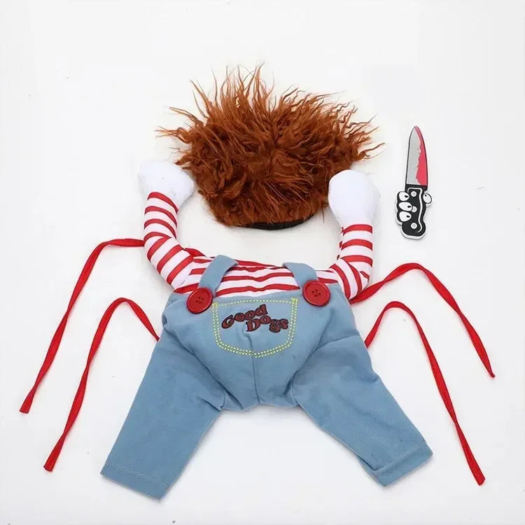 Ropa divertida de Halloween para perros pequeños y medianos, disfraces de fiesta para gatos, Bulldog, Chihuahua francesa, trajes para mascotas