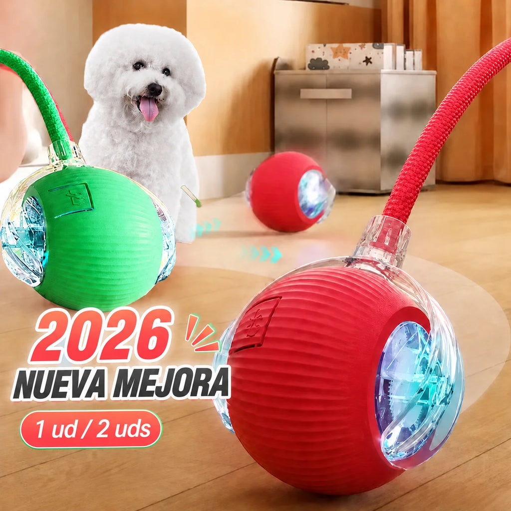 Nuevo juguete interactivo de pelota para perros/gatos, pelota rodante automática recargable, juguete interactivo.