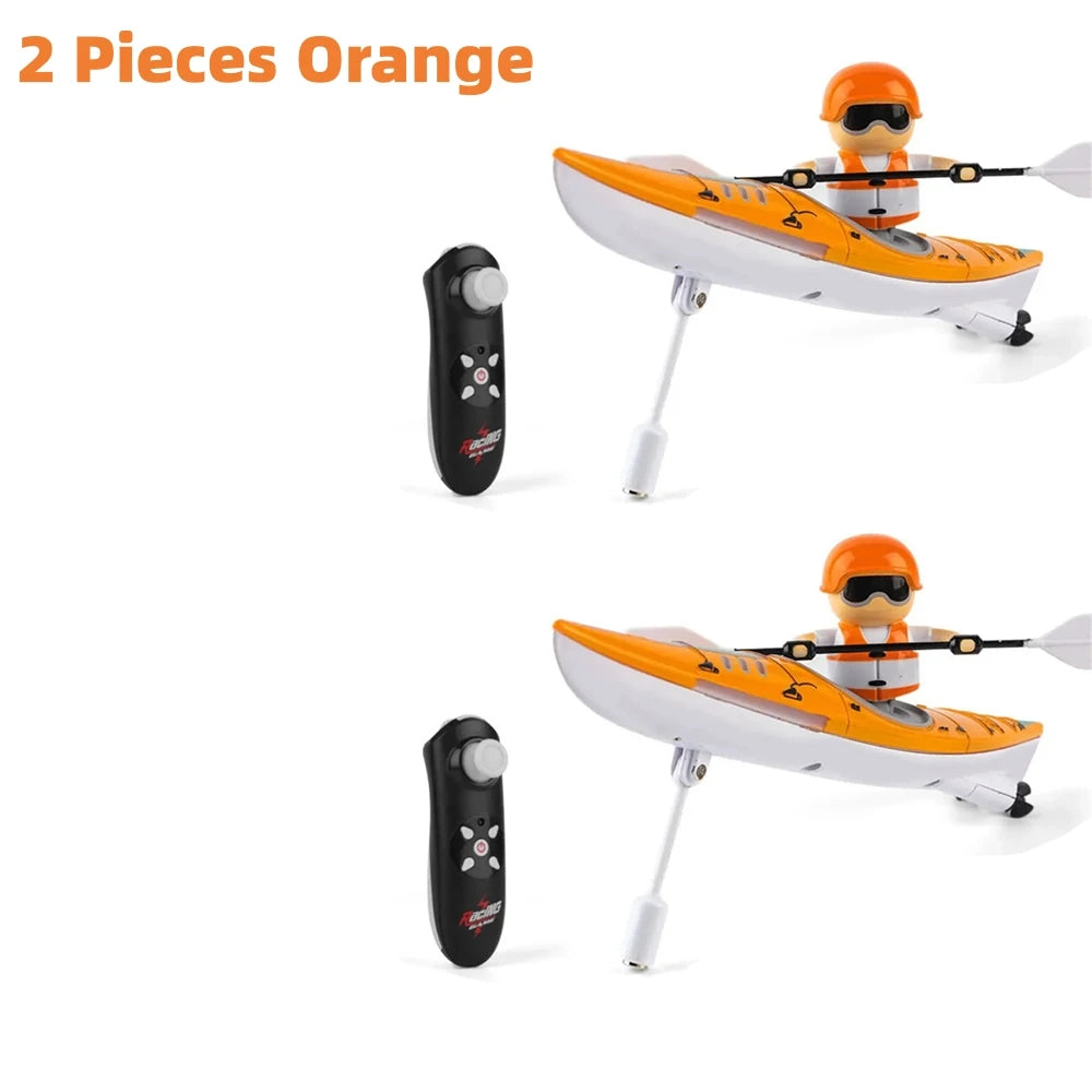Barco RC de 2,4G, Kayak, barco de carreras, barco de remos con Control remoto, juegos de competición de agua, recipiente equilibrado, juguete al aire libre, regalos para niños