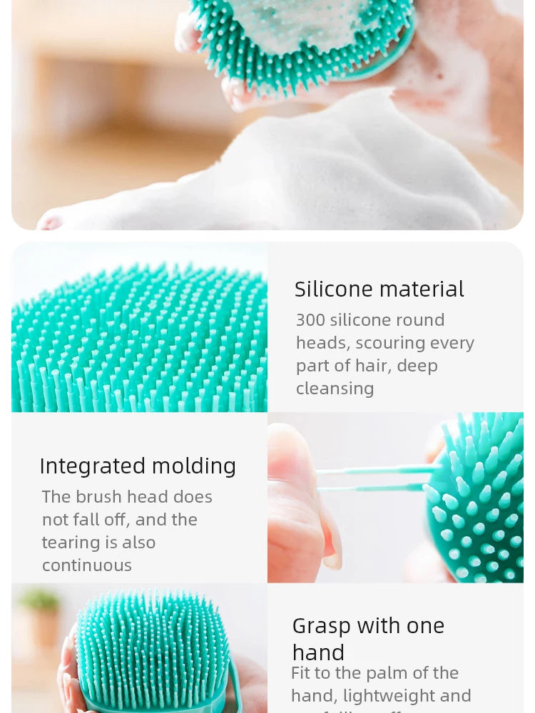 Cepillo de baño para mascotas, masajeador de silicona suave, Gel de ducha, herramientas de limpieza, peine, suministros para perros y gatos