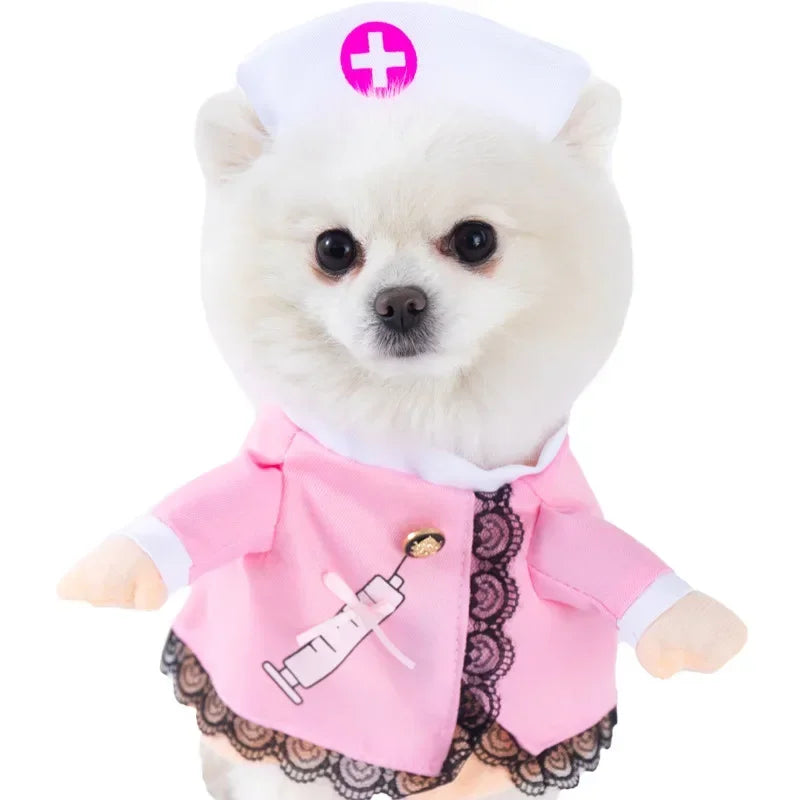 Ropa divertida de Halloween para perros pequeños y medianos, disfraces de fiesta para gatos, Bulldog, Chihuahua francesa, trajes para mascotas