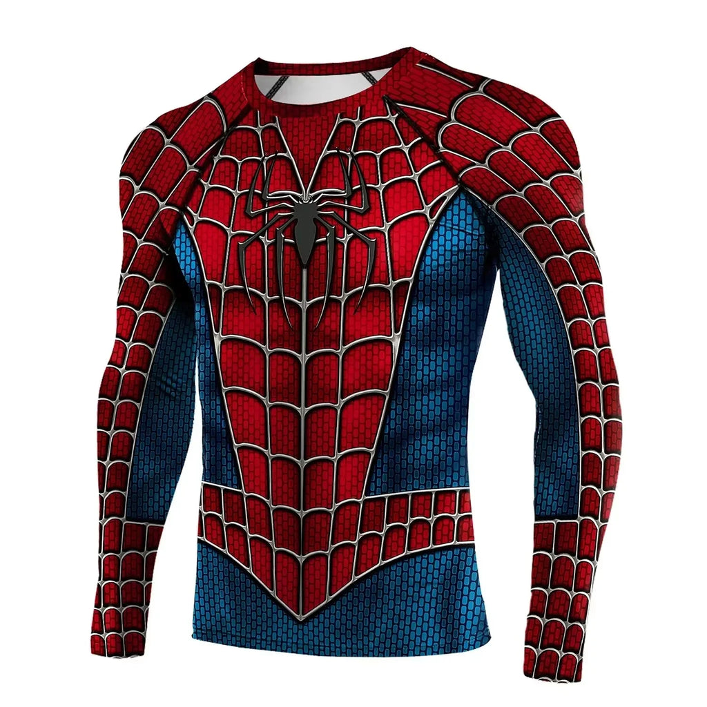 Camiseta de manga larga con estampado vintage de Spiderman  diseño de 2026, Fiestas,sorpresas,videos..etc     Compresión de secado rápido, ideal tambien para deportes, fitness, entrenamiento y actividades físicas, y combinar en familia. Diferentes modelos