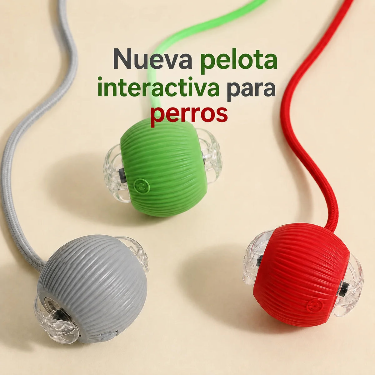 Nuevo juguete interactivo de pelota para perros/gatos, pelota rodante automática recargable, juguete interactivo.