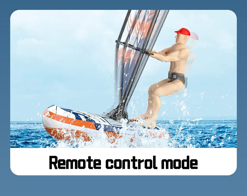 Barcos a control remoto, modelo de barco de vela, juguete de 2,4G, barco con control remoto, Mini juguetes eléctricos, juguetes de piscina de agua al aire libre para niños