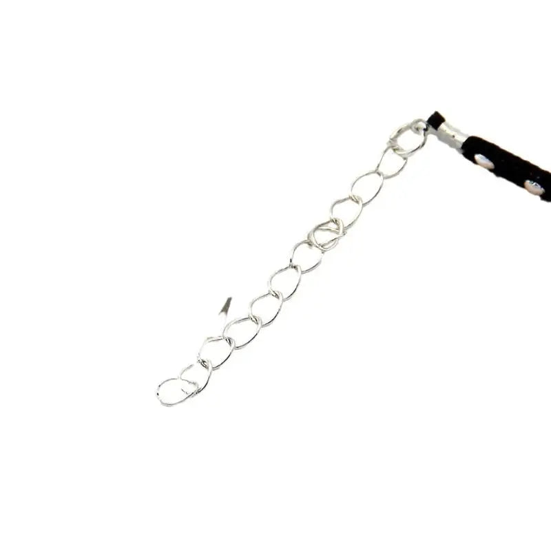 Gargantilla negra con remaches dulces Punk para mujer, Collar de cadena hasta la clavícula, accesorios para regalo