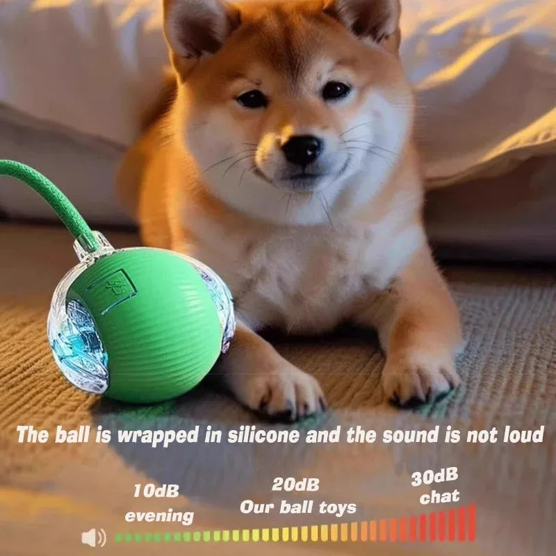 Nuevo juguete interactivo de pelota para perros/gatos, pelota rodante automática recargable, juguete interactivo.