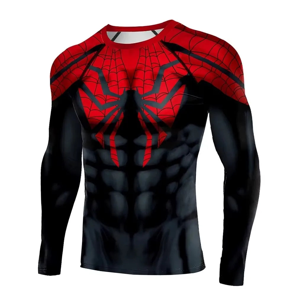 Camiseta de manga larga con estampado vintage de Spiderman  diseño de 2026, Fiestas,sorpresas,videos..etc     Compresión de secado rápido, ideal tambien para deportes, fitness, entrenamiento y actividades físicas, y combinar en familia. Diferentes modelos