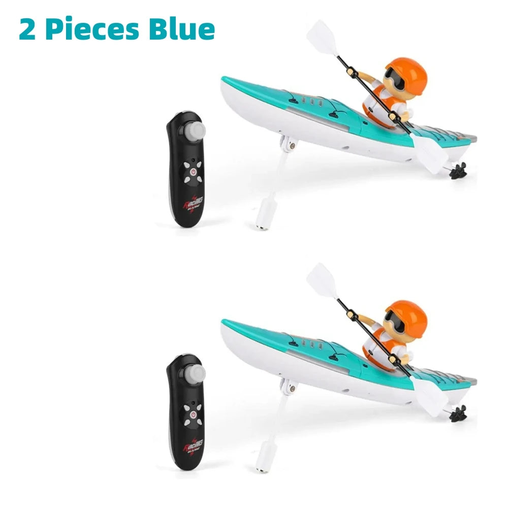 Barco RC de 2,4G, Kayak, barco de carreras, barco de remos con Control remoto, juegos de competición de agua, recipiente equilibrado, juguete al aire libre, regalos para niños