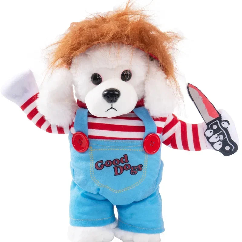 Ropa divertida de Halloween para perros pequeños y medianos, disfraces de fiesta para gatos, Bulldog, Chihuahua francesa, trajes para mascotas