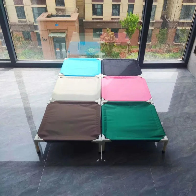 Cama de Camping para mascotas, cama elevada para perros, cama plegable para acampar para cachorros, casa para gatos, camas para cachorros lavables y extraíbles portátiles, hamaca para perros