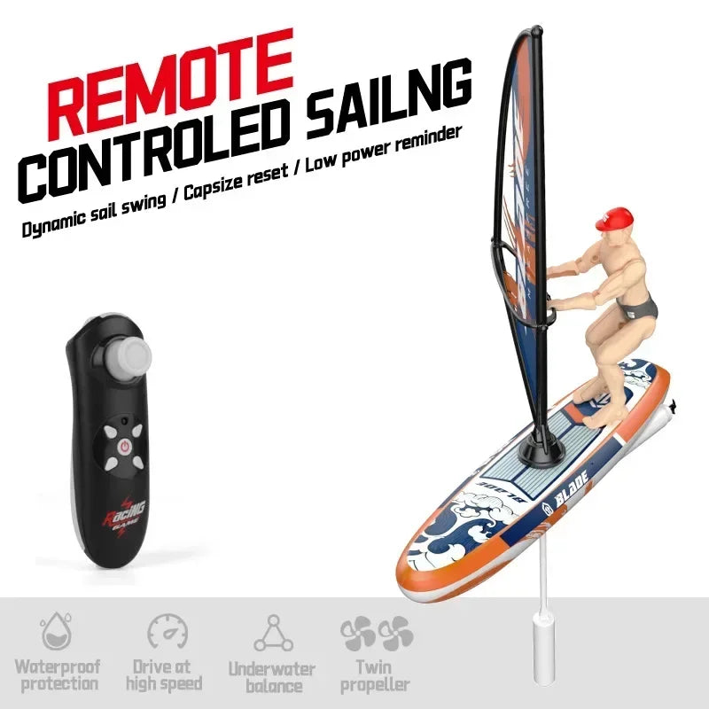 Barcos a control remoto, modelo de barco de vela, juguete de 2,4G, barco con control remoto, Mini juguetes eléctricos, juguetes de piscina de agua al aire libre para niños