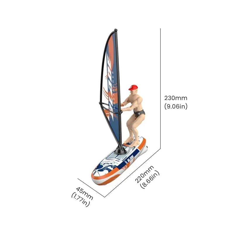 Barcos a control remoto, modelo de barco de vela, juguete de 2,4G, barco con control remoto, Mini juguetes eléctricos, juguetes de piscina de agua al aire libre para niños