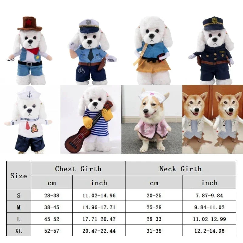 Ropa divertida de Halloween para perros pequeños y medianos, disfraces de fiesta para gatos, Bulldog, Chihuahua francesa, trajes para mascotas