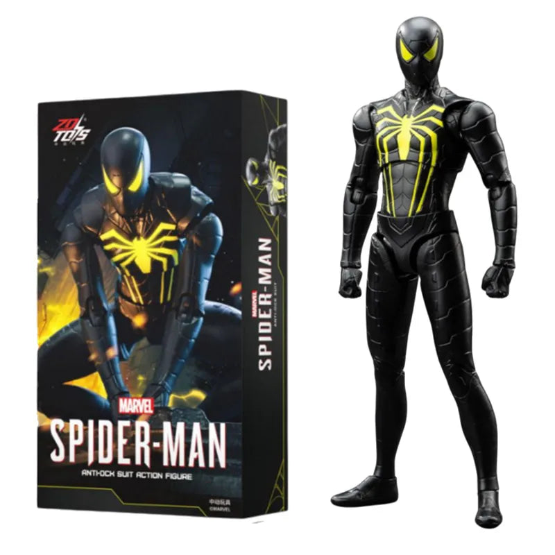 Juego de PS4 de la serie Spider-Man de ZD TOY, traje anti-Ock de Spider-Man, traje Velocity de Spider-Man, traje 2099 de Spider-Man, Miles Morales COLLECTION